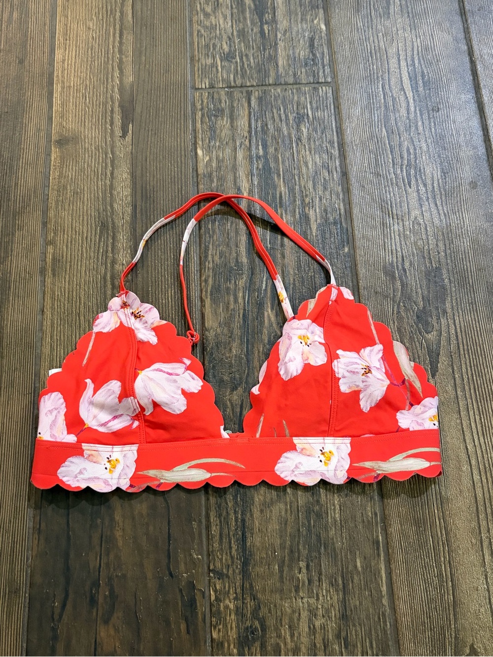 H&M scolloped bikini top